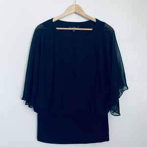 Coco Bianco Black Sheer Blouse
